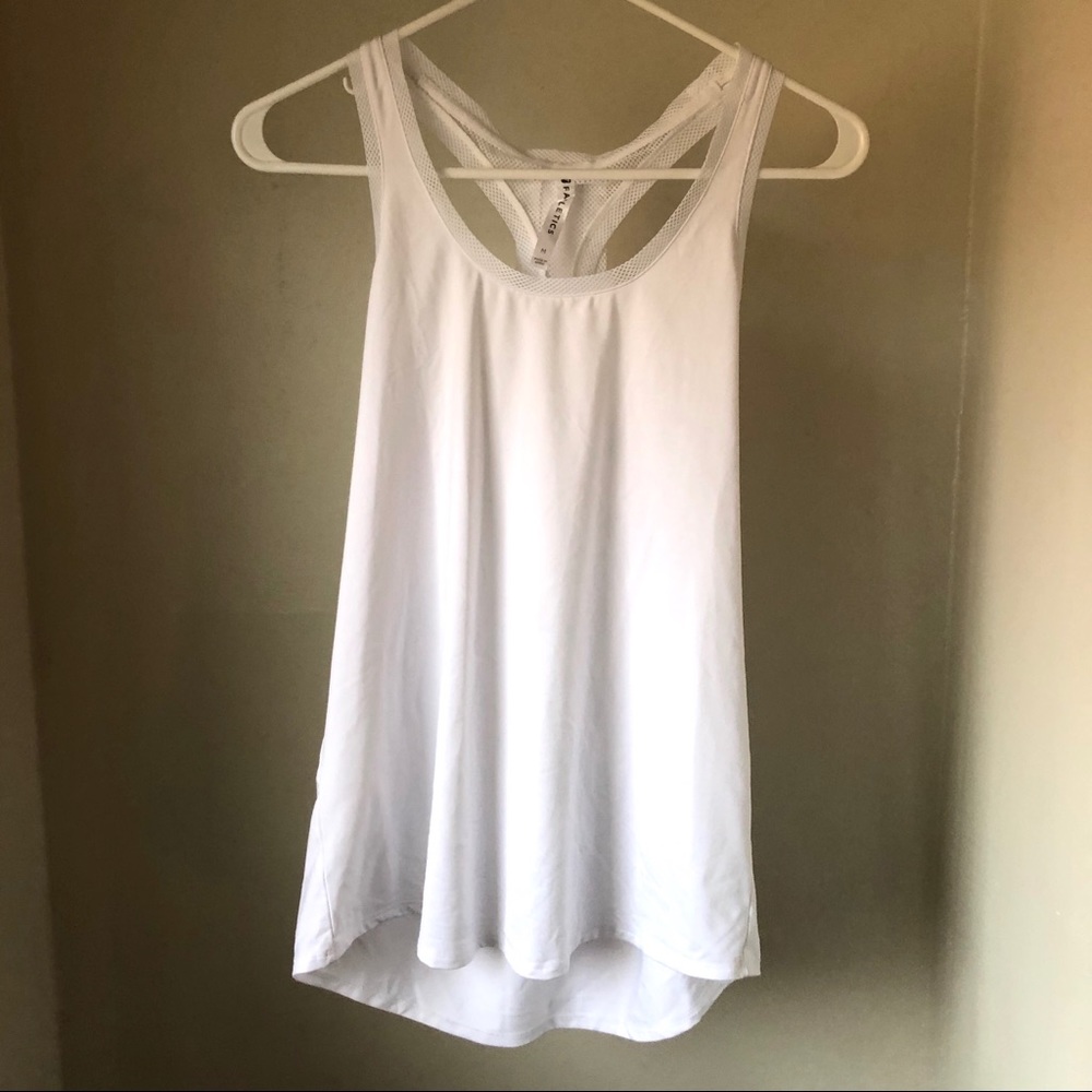 Fabletics White Athletic Tank Top